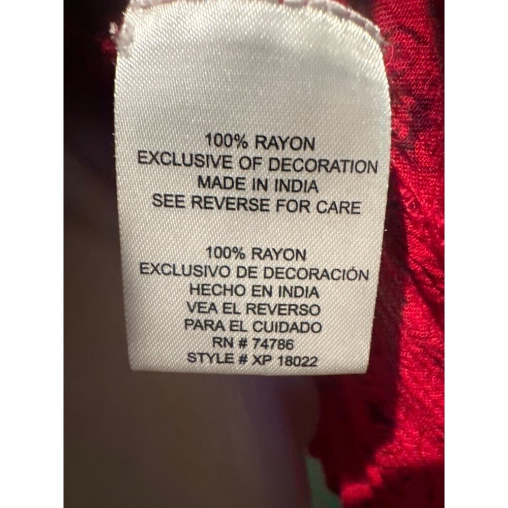 Patrons of Peace Embroidered Boho Tank Top Women’s Small Gypsy Festival - Picture 4 of 8